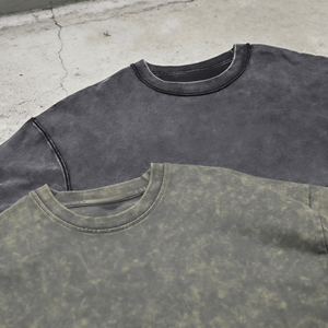 Camisetas de Moda Personalizadas con Pedrería, Hombros Caídos, Estilo Urbano, 100% Algodón Tejido, con Letras, Ecológicas, Transpirables y de Gran Gramaje - Product Image 4