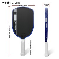 Raket Pickleball Anak Gen5 T700 Serat Karbon Disetujui USAPA Inti Sarang Lebah 16mm Profesional untuk Semua Lapangan
