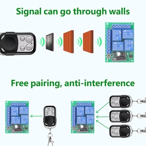 Control Remoto RF Universal de 433 MHz y 4 Canales con Clip para Llavero - Product Image 2
