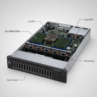 Server Rak R750XS 2U 1x Silver 4314 16 Core 16GB RAM 2TB 800W Enterprise
