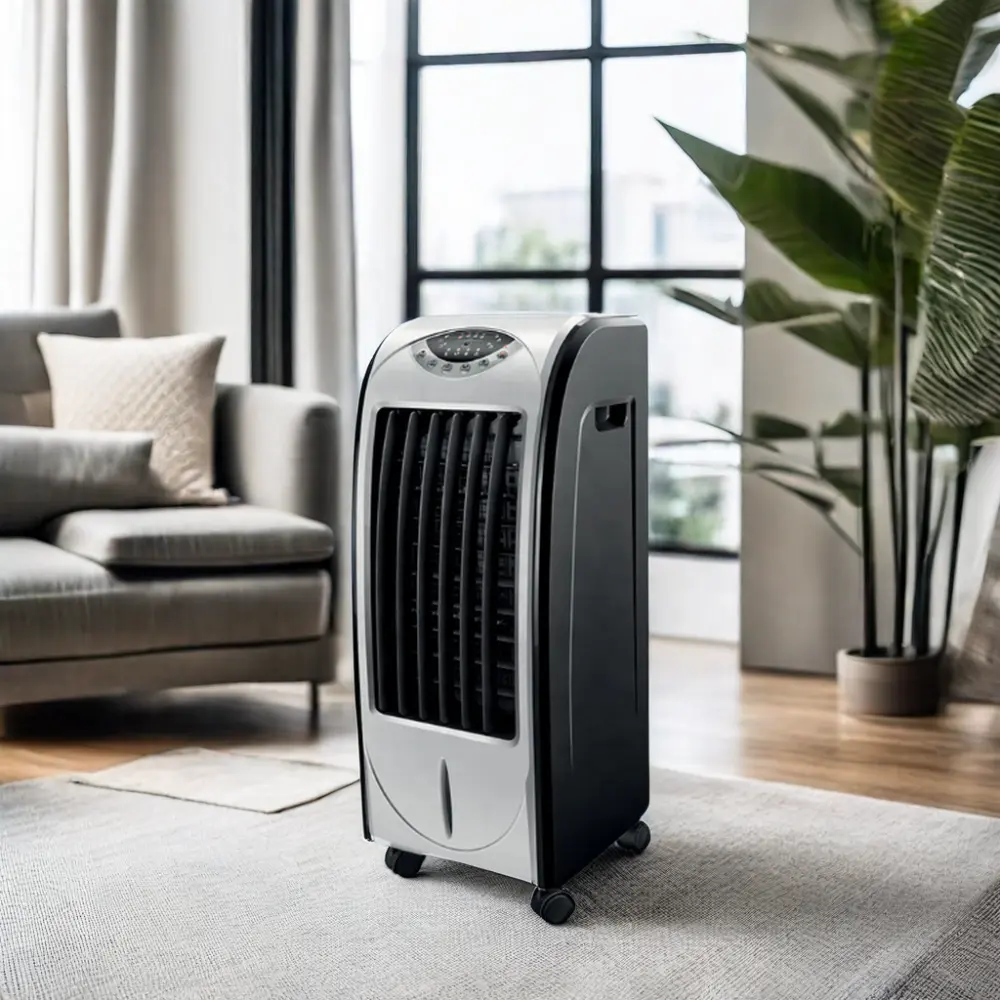 Modisches Design tragbare Klimaanlage mit Verdampfungskühlung neuer Lüfter Kühler Haushalt Außeneinsatz Wechselstromquelle