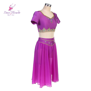 Top <span class=keywords><strong>de</strong></span> Manga Corta con Falda Pantalón, Trajes <span class=keywords><strong>de</strong></span> Ballet, <span class=keywords><strong>Traje</strong></span> <span class=keywords><strong>de</strong></span> Danza Árabe 24002 - Product Image 3