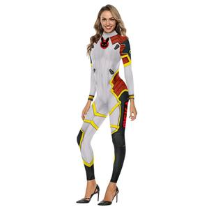 Hot Overwatch jeu DVA différentes couleurs Halloween <span class=keywords><strong>Cosplay</strong></span> impression numérique transfert de chaleur Costume combinaison femme - Product Image 6