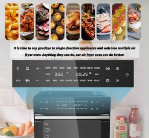 32QT 1800W เตาทอดอากาศดิจิตอลอเนกประสงค์พร้อมเมนูตั้งไว้ล่วงหน้า18เมนูสำหรับใช้ในบ้าน - Product Image 6