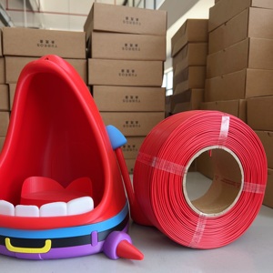 <span class=keywords><strong>Filament</strong></span> PLA de couleur <span class=keywords><strong>rouge</strong></span> vif 1,75 mm 1 kg Consommables d'impression 3D pour les œuvres d'art et la fabrication de cadeaux - Product Image 4