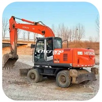 Excavatrice sur pneus Hitachi ZX190 d'occasion, 19 tonnes, modèles Hitachi ZX135, ZX120, ZX100, ZX130, ZX200, en vente