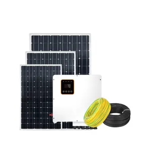 1 mw 5 kw 300w kapalı ızgara güneş elektrikli çit güç istasyonu endüstriyel sistem ev taşınabilir mini jeneratör için