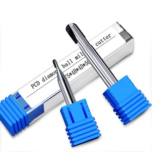 Jinchuan CNC kim cương PCD Bóng Mũi phay Cutter Chất lượng cao 2 Flutes <span class=keywords><strong>brazed</strong></span> Tipped End Mill OEM/ODM kết thúc gia công không có - Product Image 6