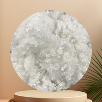 Fibre de polyester creuse 100 % siliconée 3D pour remplissage de béton