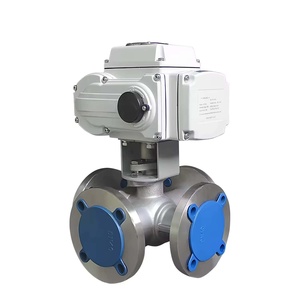 Válvulas de Bola de Acero Inoxidable de 4 Vías con Brida de Alta Presión DK55-4TF DN40 - Product Image 4