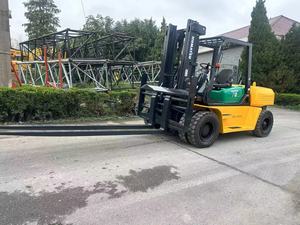 <b>Used</b> Kom-atsu FD70 Diesel Forklift, Original Japan 7 Ton Counterbalance Lift Truck For Port & Factory Heavy <b>Pallet</b> Handling - Product Image 2