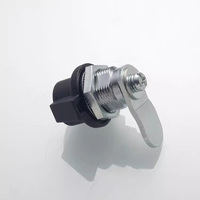 Serrure à disque cylindrique industrielle Long Yu MS408 à clé, verrouillage à quart de tour, en alliage de zinc thermolaqué pour armoire