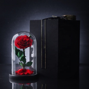 Cadeau de <span class=keywords><strong>la</strong></span> Saint-Valentin haut de gamme Ornement de rose en verre Décoration Fleur véritable Cadeau de Noël tendance - Product Image 5