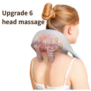 Masajeador de cuello y espalda para oficina con Shiatsu 3 modos Combo de fisioterapia infrarroja - Product Image 6