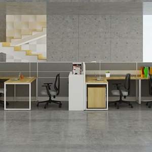 Commercial Modern Modular Wooden Call Center Desk Convertible Extendable Office Cubicle with Panel Style Furniture Workstation - Product Image 4