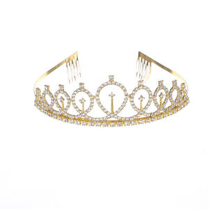 Mode Braut Krone Stirnband Strass Geburtstag Krone Stirnband Bachelor Party <span class=keywords><strong>Prom</strong></span> Kopf bedeckung Haarschmuck - Product Image 5