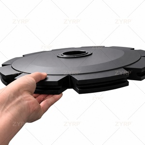 Rueda guía de nylon <span class=keywords><strong>MC</strong></span> de 6 pulgadas para transportador aéreo de riel en T de matadero avícola, pieza de repuesto - Product Image 2