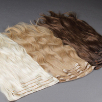 Extensions de cheveux brésiliennes Remy à clipser, double trame, sans couture, ombrées, en cheveux humains vierges de qualité supérieure, vente en gros
