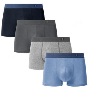 Calzoncillos calzoncillos de hombre elásticos suaves de alta calidad personalizados al por mayor de fábrica, Calzoncillos Bóxer transpirables modales para hombre - Product Image 2