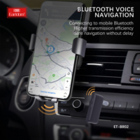Earldom Kabelloser BT 5.0 FM-Transmitter Auto- und Heim-Stereo AUX-Adapter 3,5MM Freisprecheinrichtung Audio-Empfänger
