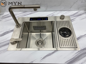 Nuovo Lavello da <span class=keywords><strong>Cucina</strong></span> Multifunzione Smart con Tecnologia di Purificazione Idro, Nano Digitale a Ultrasuoni, Lavaggio Tazze Integrato - Product Image 5