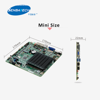 ITX-B509_J126L Celeron Celeron 95a DDR4 16GB 8 USB 6 COM 12V fansız Mini Itx endüstriyel kontrol bilgisayar anakartı