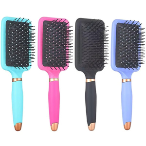 Square <strong>Round</strong> <strong>brush</strong> Scalp Massage Styling Dry and Wet <strong>Brush</strong> to Untangle Hair - Product Image 2