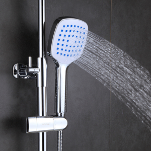 Ensemble de douche à température constante, douche pressurisée entièrement en cuivre avec étagères, salle de bain, bain, douche de luxe pour la maison - Product Image 4