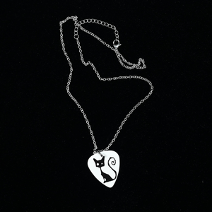 Collana con Ciondolo a Forma di Nota Musicale e Plettro per Chitarra, Gioiello Hip Hop Antiruggine in Acciaio, Regalo di Compleanno per <span class=keywords><strong>Chitarristi</strong></span> e Amanti della Musica - Product Image 4
