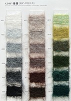 Vente en gros de fil mélangé de laine brossée 4.2Nm Top Dyed Alpaga Long Fiber Wool/Acrylique/Nylon/Polyester recyclé pour le tissage à tricoter