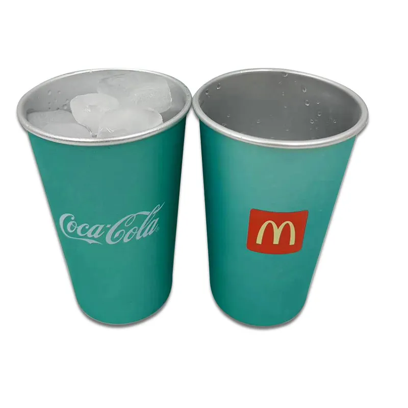 Cross border creative temperature sensitive color changing cup single-layer color changing aluminum cup cold drink cup