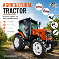 Tractor Agrícola LAWNIO con Sistema de Elevación Hidráulico y Potente Motor Diésel para Labranza, Personalización Completa de la Maquinaria
