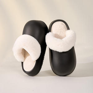 Unisex Fluffy Fashion EVA Fur Home Indoor Fuzzy Outdoor Waterproof <strong>Ladies</strong> Men <strong>Moccasin</strong> 4cm Plush Slides <strong>slippers</strong> - Product Image 2