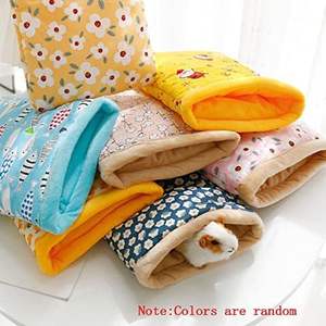 Winter Warm Cat Bed Striped Pattern PP Enclosed Nest Cat Quilt Plush Mat and Blanket - Product Image 2