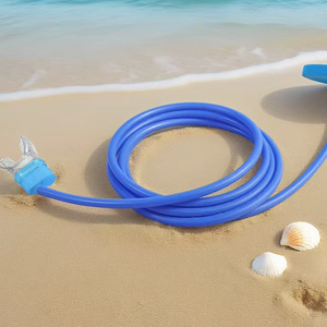 Tuba de plongée professionnel à double tube, entièrement étanche, de 1,5 m à 3 m de long, pour la plongée en apnée et la natation en extérieur - Product Image 1