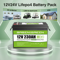 Baterai Lithium Ion EU Stock Deep Cycle LiFePO4 24V 230Ah IP65 BT 5.0 untuk Sistem Tenaga Surya, RV, Motorhome, Golf Cart, AGV, dan Kapal