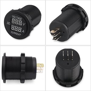 Màn Hình LED Đo Điện Áp Ampe Kế, Vôn Kế Kỹ Thuật Số DC 12-24V 10-20A Phổ Cập Cho Xe Đạp Điện Xe Máy - Product Image 2