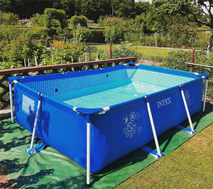 Piscine in PVC <span class=keywords><strong>intex</strong></span> 2.2m con pompa filtro fuori terra struttura in metallo casa grande grande piscina per giardini per bambini all'aperto - Product Image 2