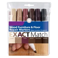 Wood Repair Markers- Furniture Touch Up Markers Kit, 6Pcs Wood Scratch  Cover Markers and 6Pcs Wax Filler Sticks for Wooden Floors, Tables, Desks