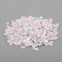 Coudre sur des paillettes d'irisation lâches de PVC de forme ronde 6mm Paillette de paillettes incurvée colorée pour la décoration de vêtement