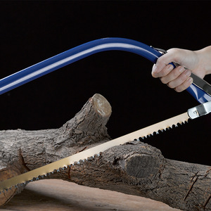 Double Bend Bow Saw 480mm Blade Alloy Steel Frame For Woodworking Logging - Product Image 1