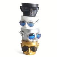 Têtes de Mannequin Professionnelles en Résine (Homme/Femme) – 4 Couleurs – Idéales pour Présentation de Lunettes