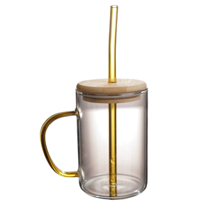 Eco-Friendly High Borosilicate Glass Mug 400ml, B2B Factory Direct Sale for Global Buyers - Product Image 3