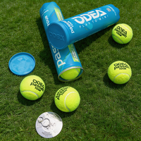 Balle de tennis pressurisée certifiée ITF ODEA, 57 % laine, rebond élevé, caoutchouc durable, pour matchs professionnels, sport, boîte portable de 4