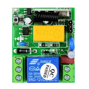AC220V 1 canal 10A relé tipo de aprendizaje RC reductor Universal Digital RF interruptor de control remoto inalámbrico