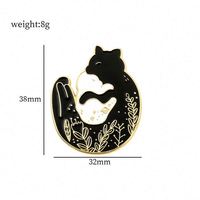 Nouvel arrivage d'épingles en émail vente en gros chat dessin animé vache chat calendrier chat boîte broche en vrac pour vêtements chapeau revers épingles personnalisées