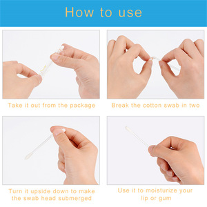 Hisopos Desechables con Vitamina E para Hidratar Labios, Palitos de Algodón con Aceite, Aplicador Multiusos para el Cuidado de Labios Secos - Product Image 6