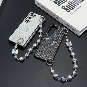 <span class=keywords><strong>Coque</strong></span> de protection de luxe scintillante <span class=keywords><strong>avec</strong></span> <span class=keywords><strong>chaîne</strong></span> pour <span class=keywords><strong>Samsung</strong></span> Galaxy Z Fold6 Fold5 Fold4 Fold3 Fold2 – Vente en gros - Product Image 1