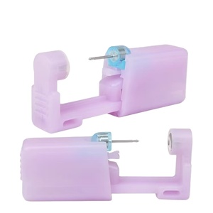 Personnalisation privée avancée oreilles Piercing Machine Kit violet ABS oreille nez sans douleur perceur pour enfants en acier inoxydable - Product Image 2