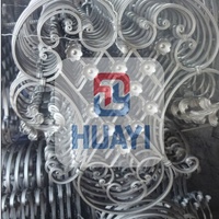Plato Decorativo de Hierro Fundido Forjado a Mano para Puerta, Tamaño Personalizable, Exquisito